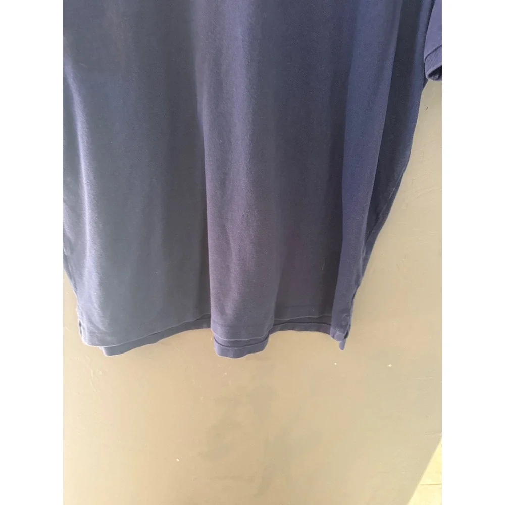 Polo Ralph Lauren Mens Custom Slim Fit Navy Blue Short‎ Sleeve Polo Shirt XL TG